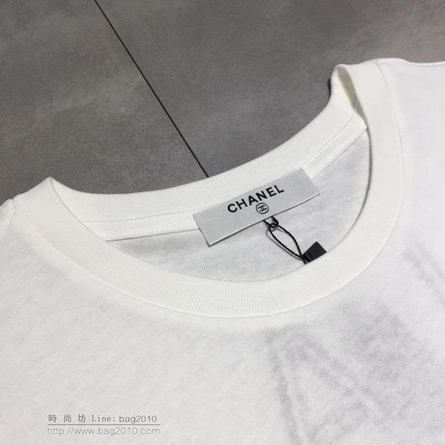 ChanelT恤 19春夏最新款 香奈兒白色短袖  tzy1631